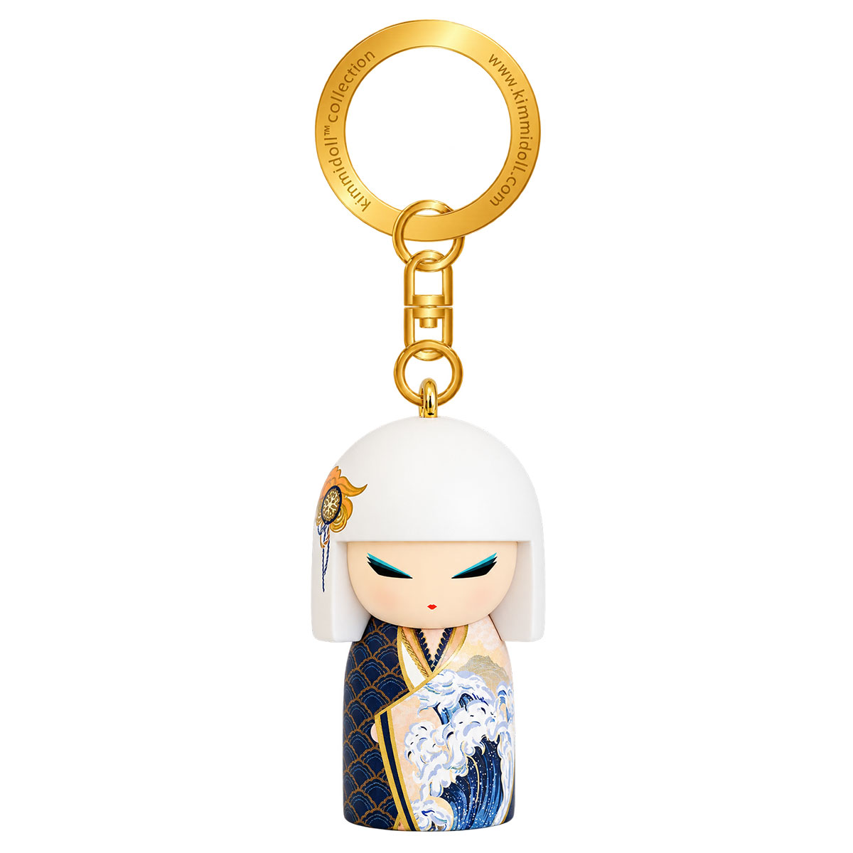 Porte-cl�s Kimmidoll Minami r�silience et vague japonaise