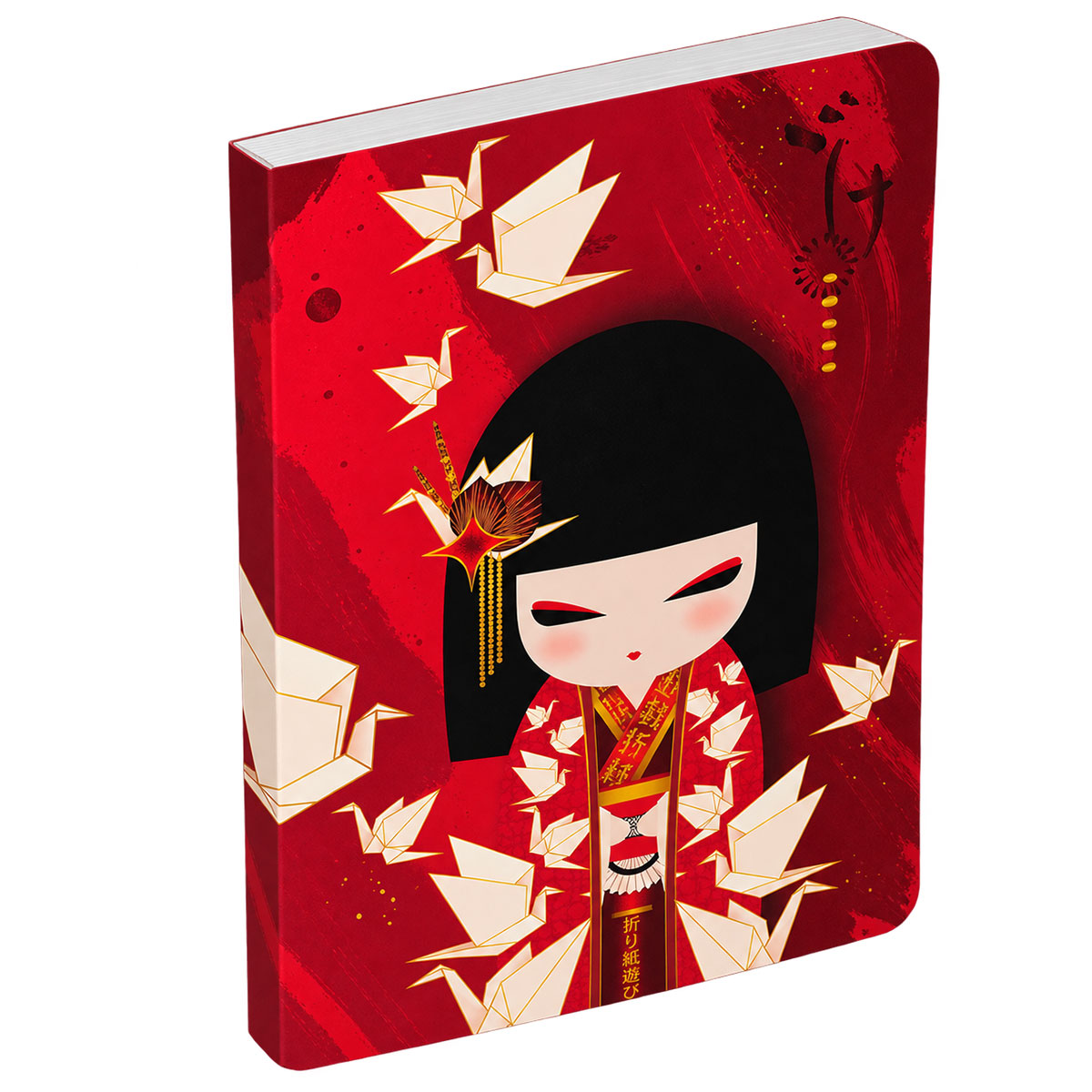 Carnet A6 Kimmidoll Nozomi 192 pages grues en origami