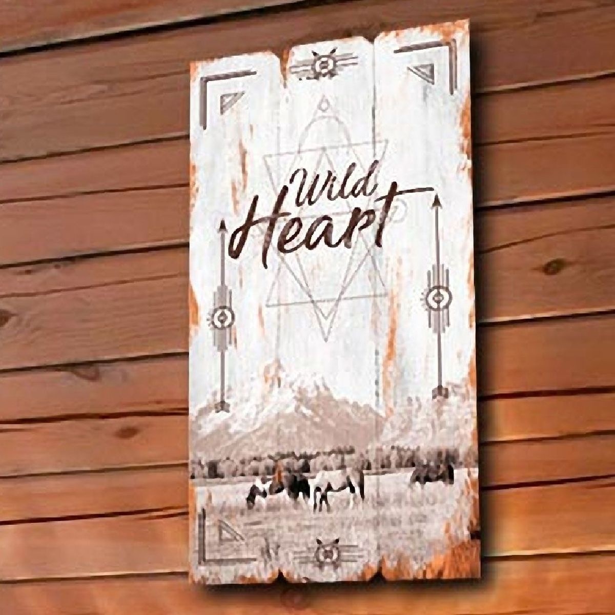 Cadre en bois Boho Indien 58 x 29 cm - Wild Heart