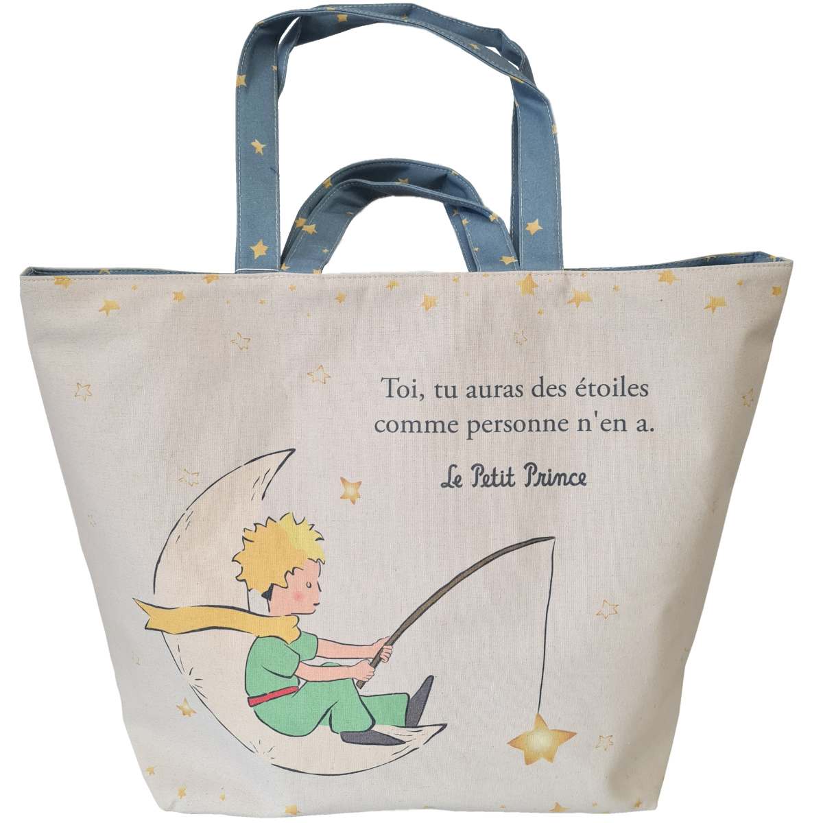 Grand sac cabas en coton Le Petit Prince