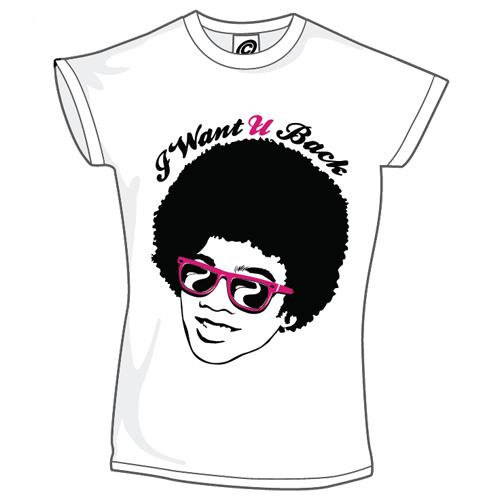 T-shirt Mickael I want u back Lunettes