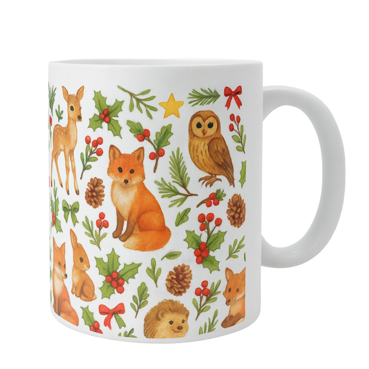 Mug animaux de la fort  Collection Nol - 325 ml