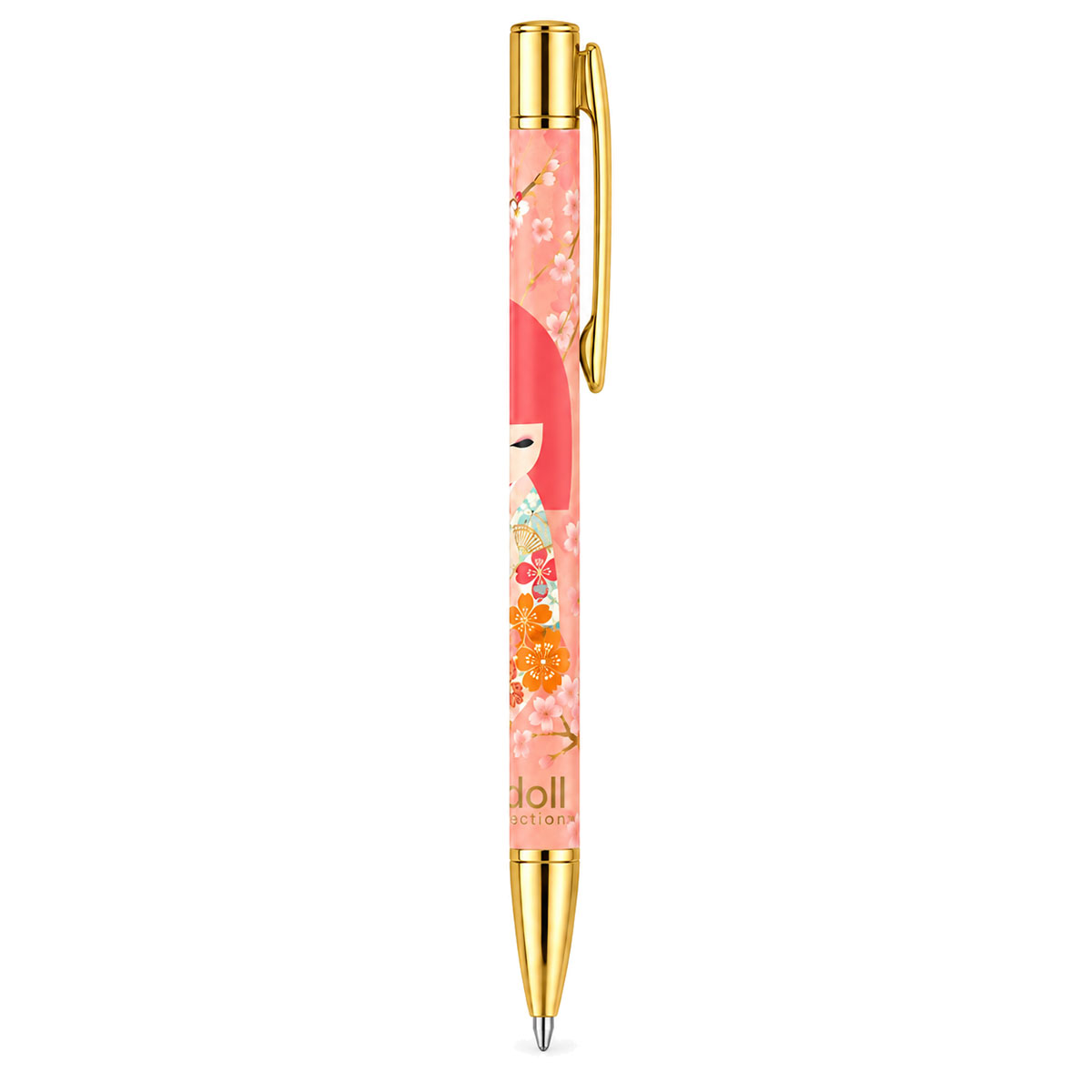 Stylo bille Kimmidoll Hiyori Harmonie r�tractable � 14 cm
