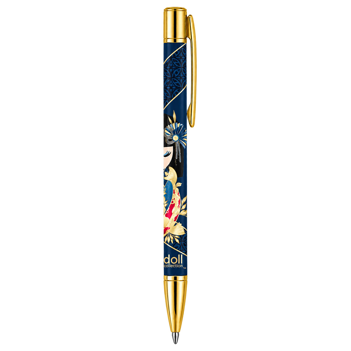 Stylo bille Kimmidoll Rikiyo r�tractable � carpe ko� japonaise
