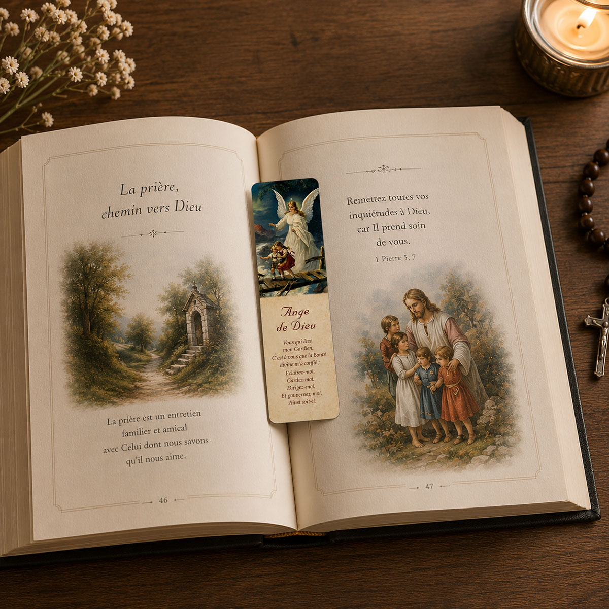 Marque-page Ange de Dieu plastifi�