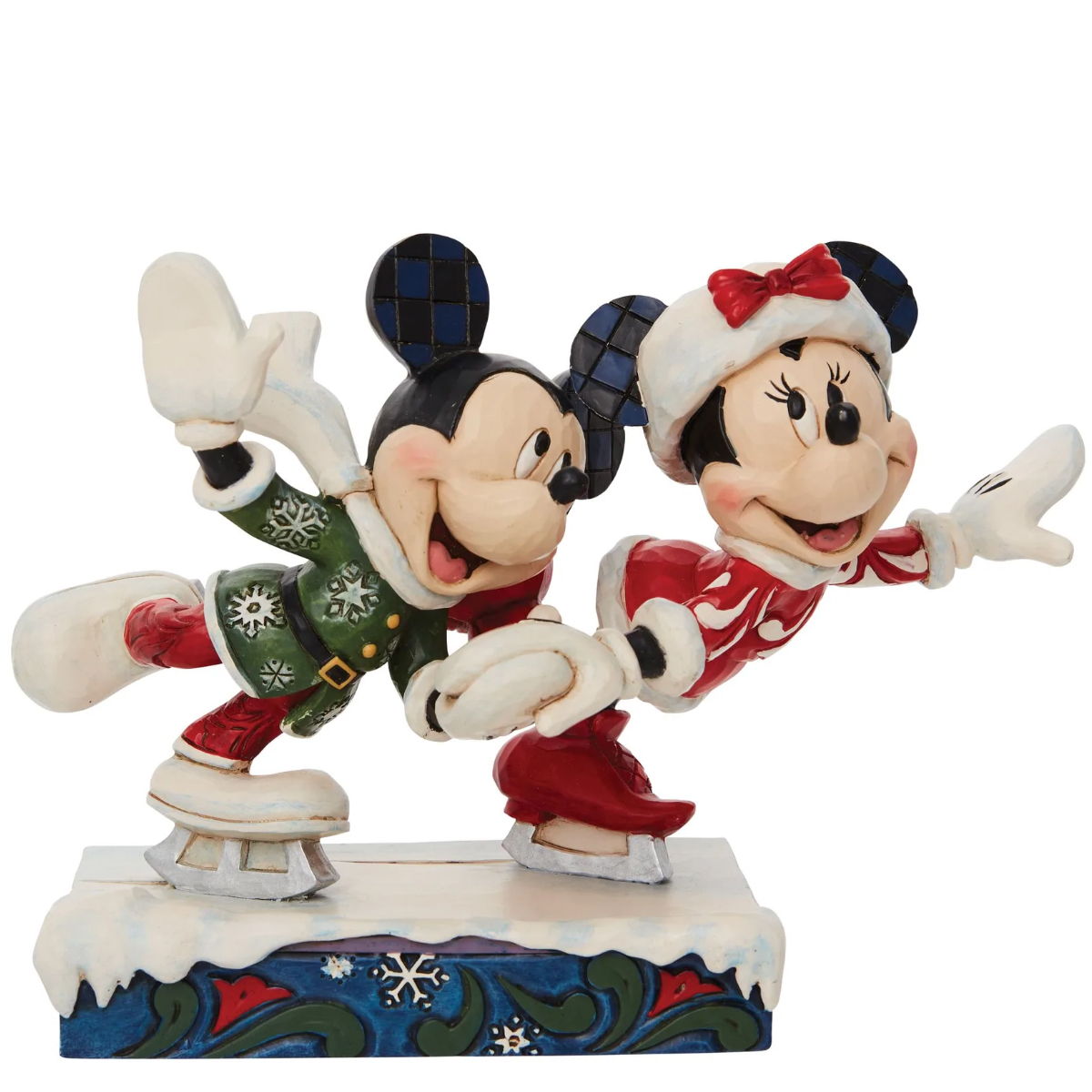 Figurine Mickey et Minnie Patin  glace - Disney Traditions