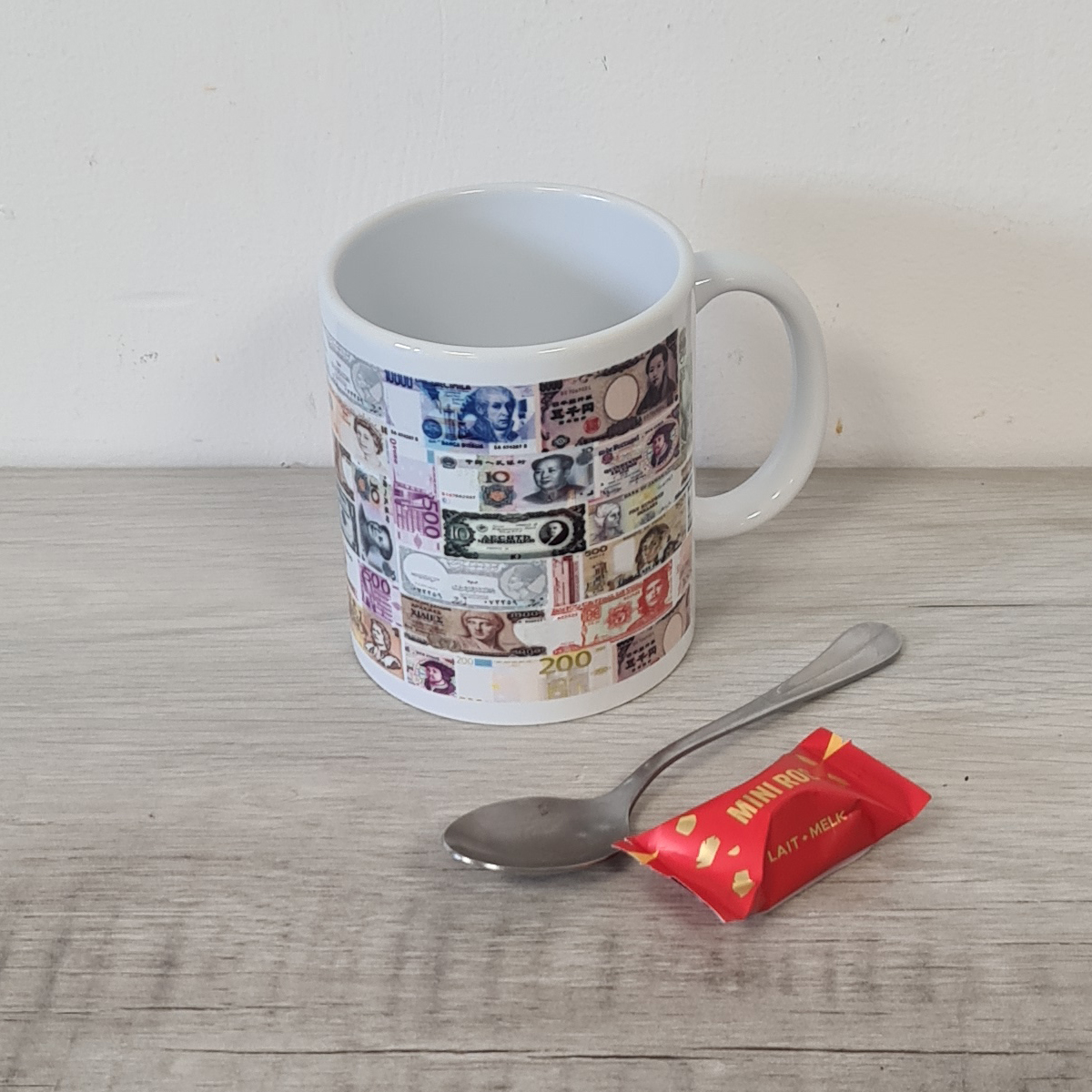 Mug Monnaies du monde Billet by Cbkreation