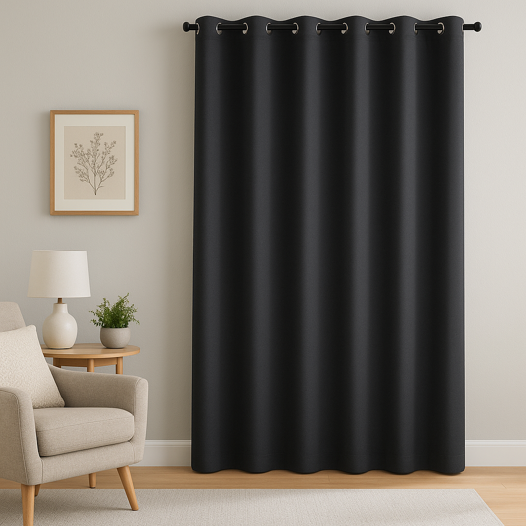 Rideau Tamisant Nelson  illets Anthracite  135 x 240 cm