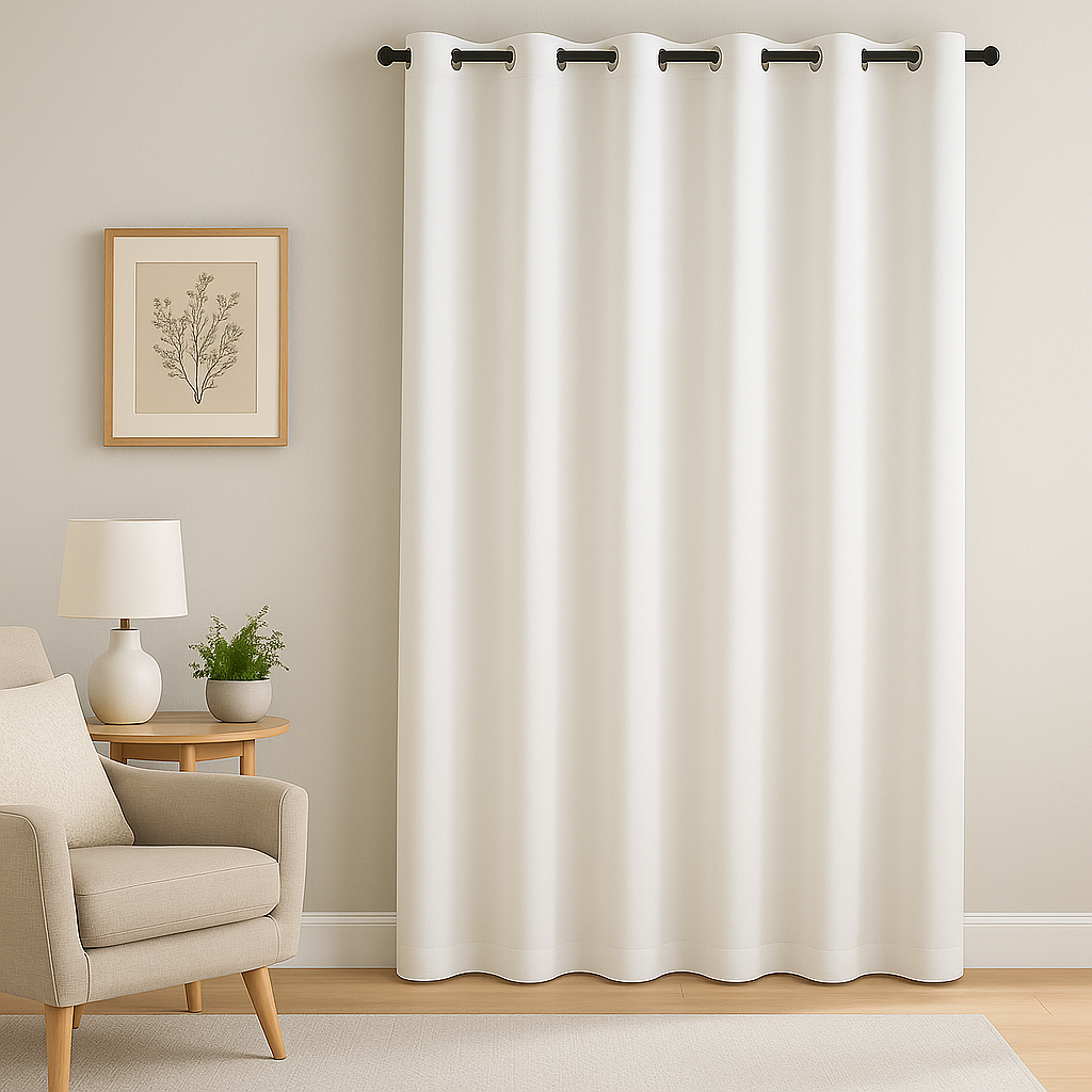 Rideau Tamisant Nelson  illets Blanc  135 x 240 cm