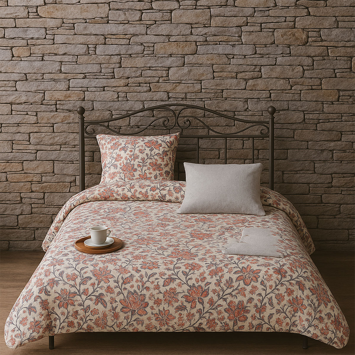 Housse de Couette Valdrome Colombe 260 x 240 cm - cru