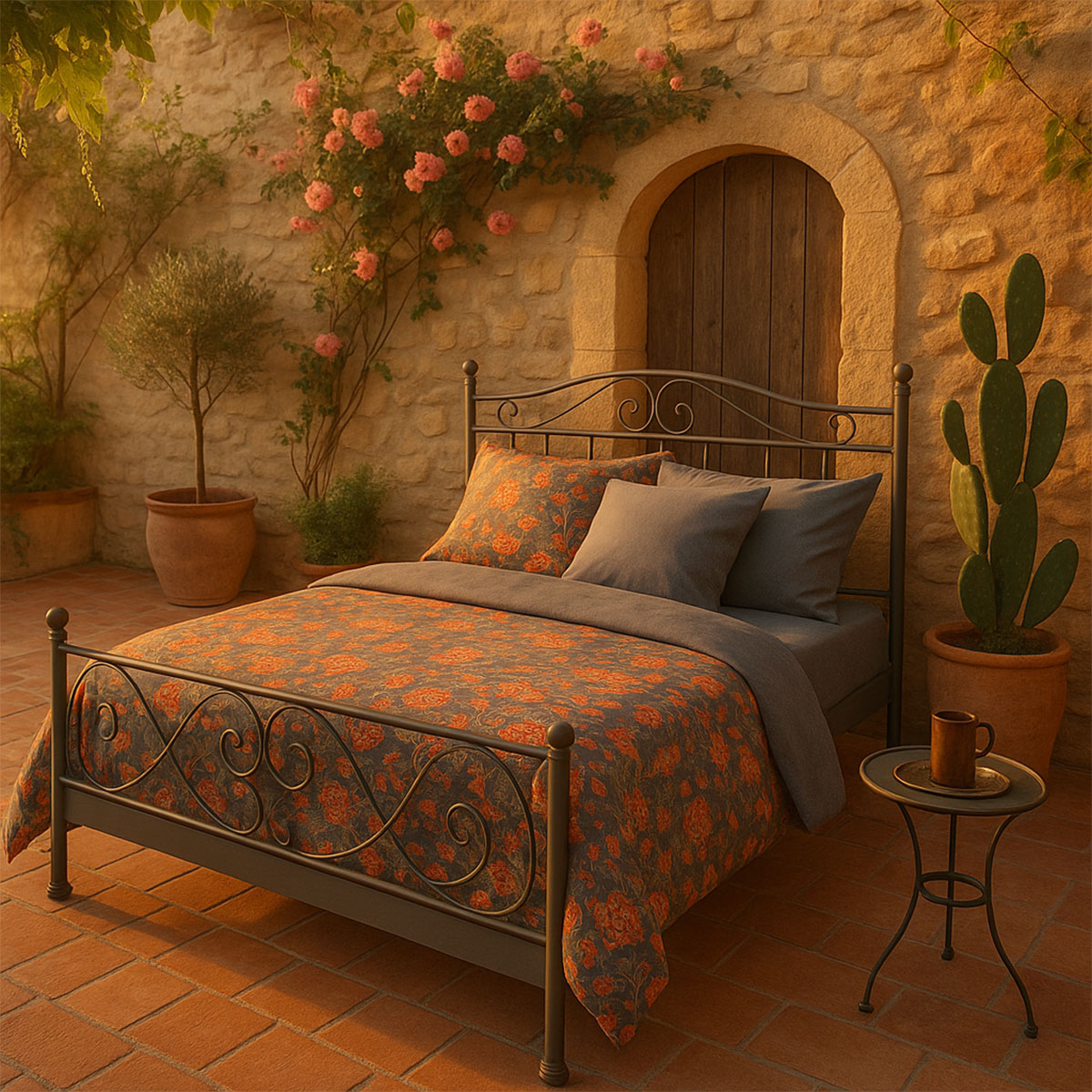 Housse de Couette Valdrome Colombe 260 x 240 cm - Anthracite