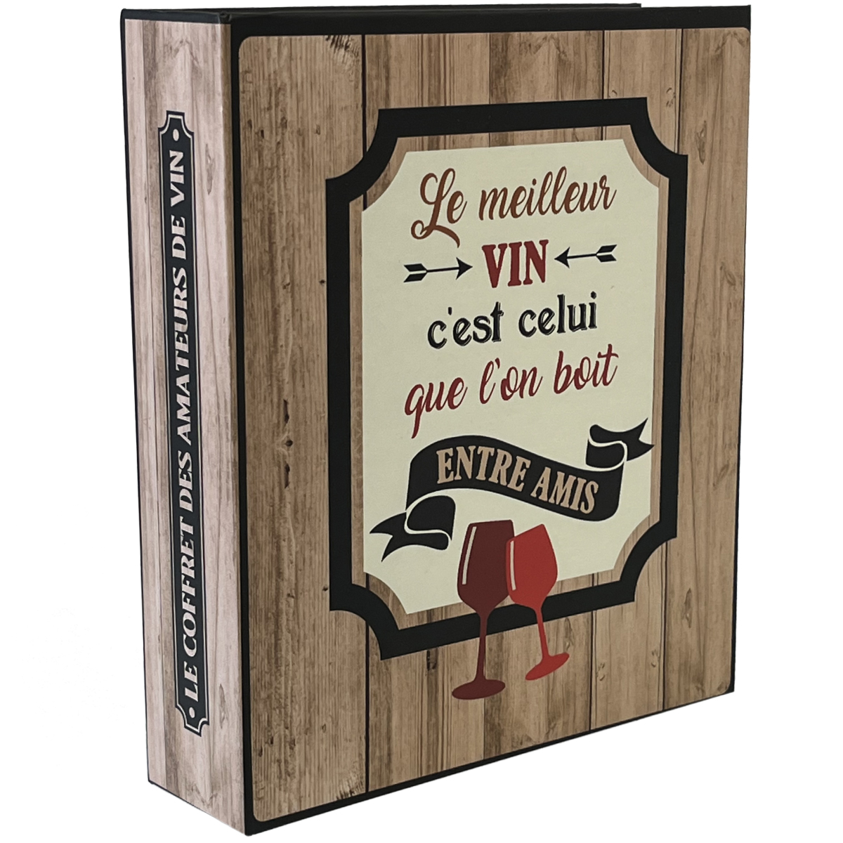 Coffret cadeau sommelier en forme de livre