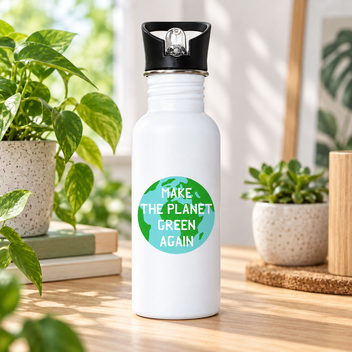Gourde Make the Planet Green Again aluminium 500 ml