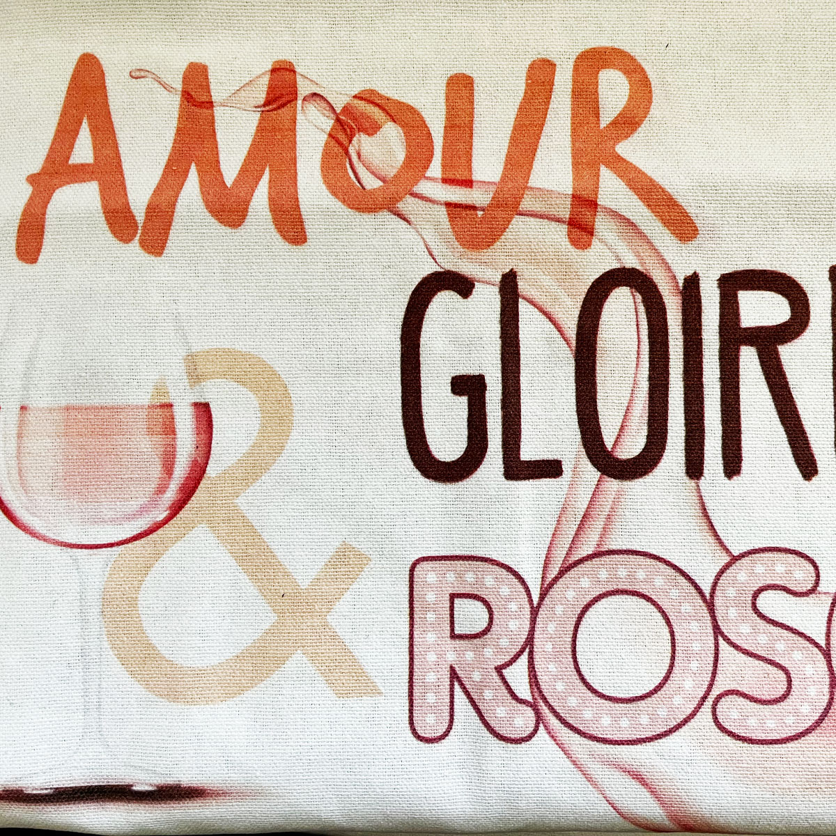 Tablier adulte en coton  - Amour Gloire Ros