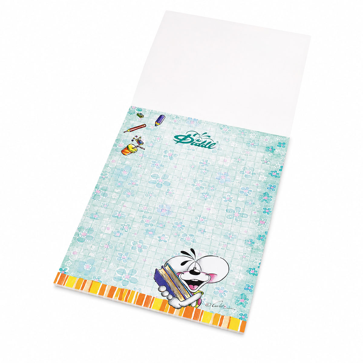 Bloc-notes parfum� Diddl format A6 � Diddl turquoise