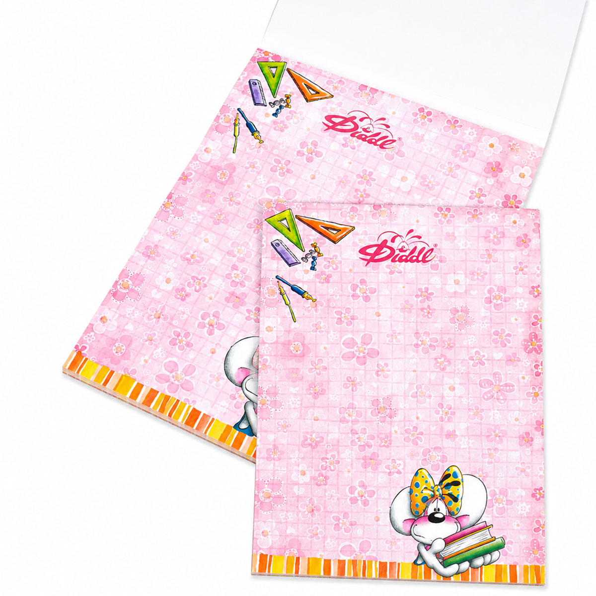 Bloc-notes parfum� Diddl format A6 � Diddlina rose