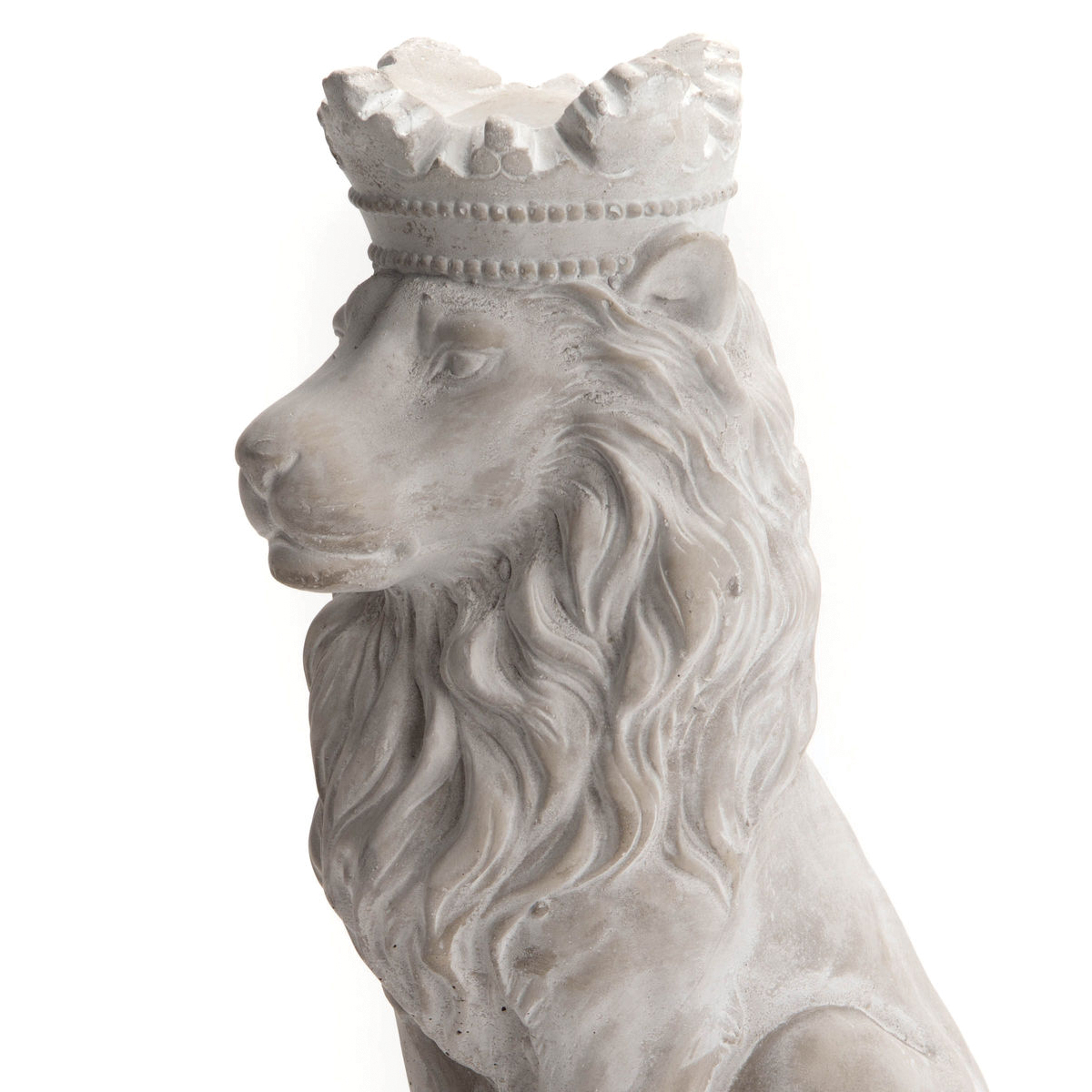 Statue Lion en pierre 35 cm