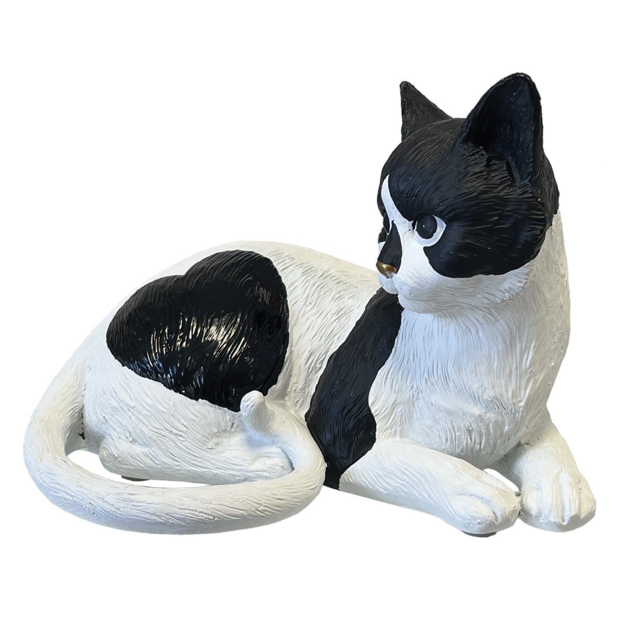 Figurine Jules le chat pelage Coeur en rsine