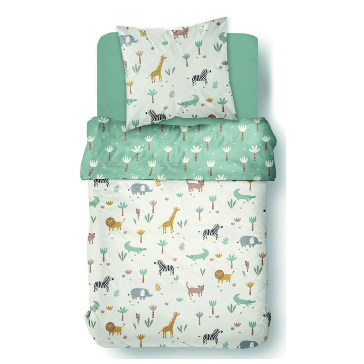 Parure de lit enfant Happy Safari  140 x 200 cm