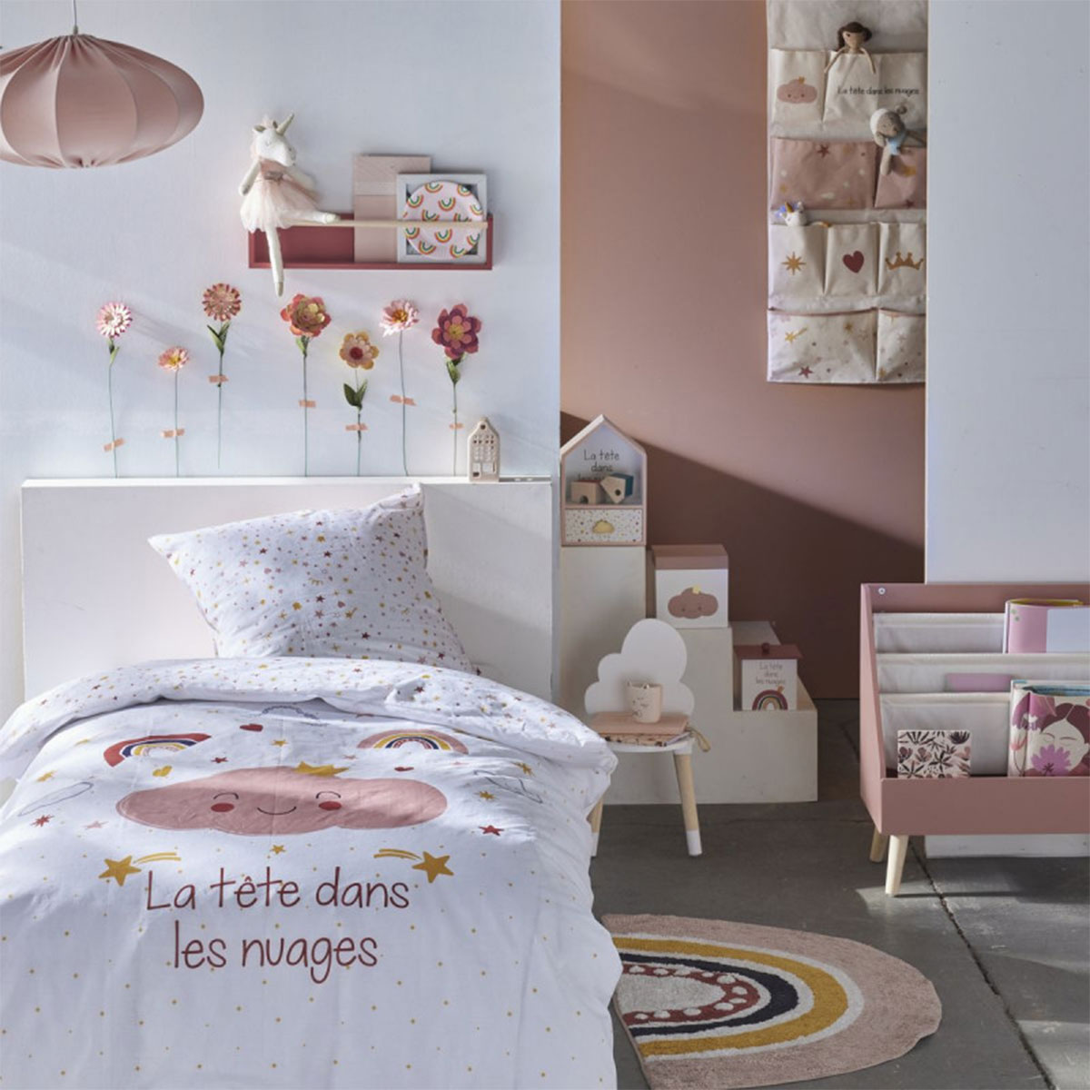 Parure de lit enfant La Tte dans les Nuages  140 x 200 cm