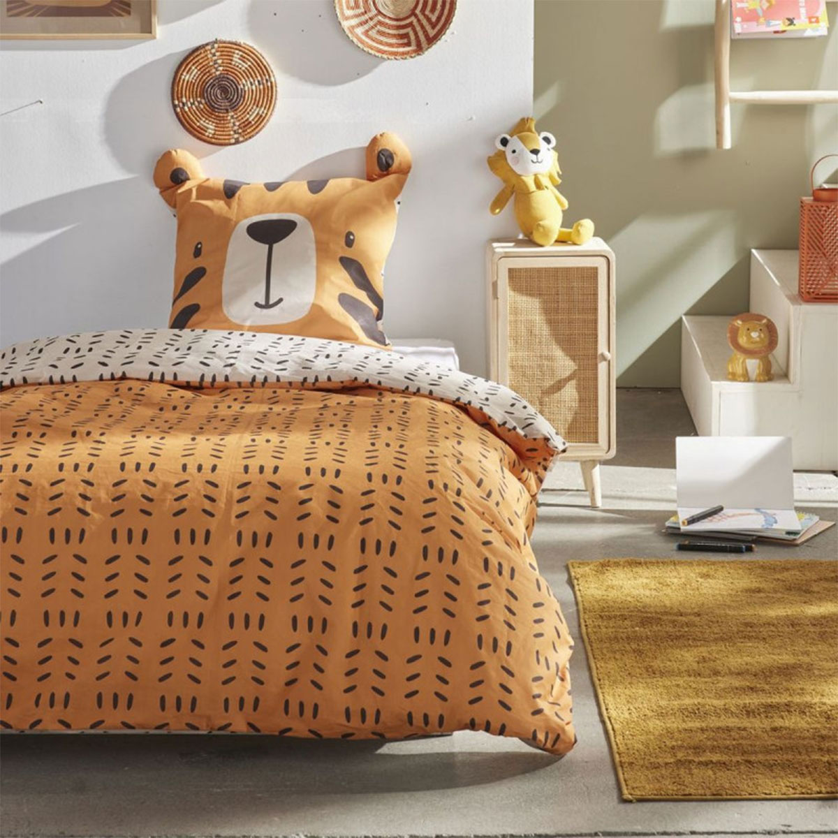 Parure de lit enfant Funny Tigre  140 x 200 cm