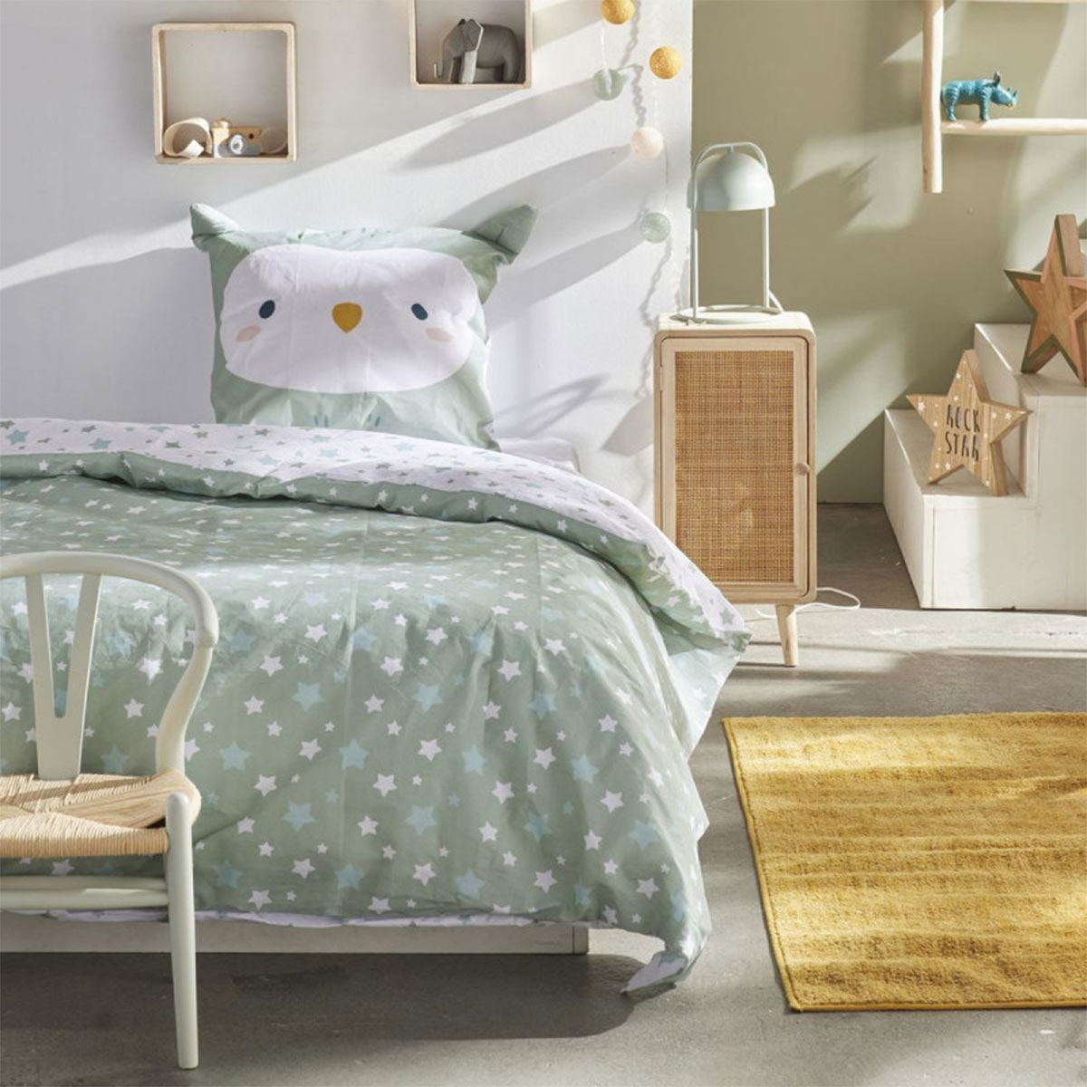 Parure de lit enfant Funny Hibou � 140 x 200 cm