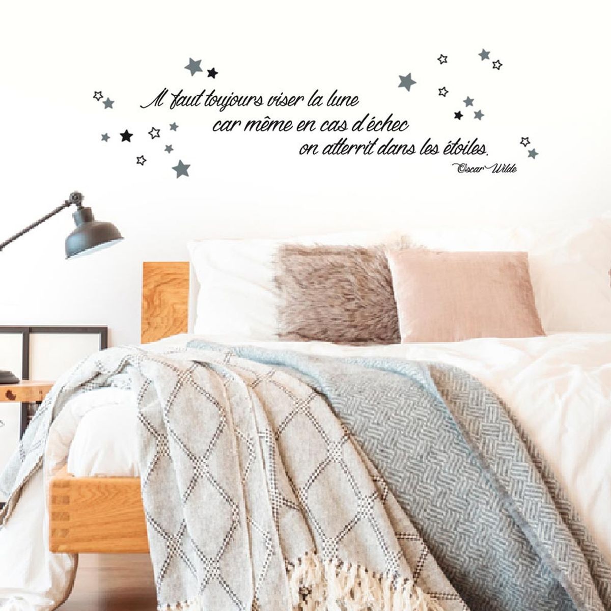 Stickers Citation Oscar Wilde planche - 40 x 140 cm