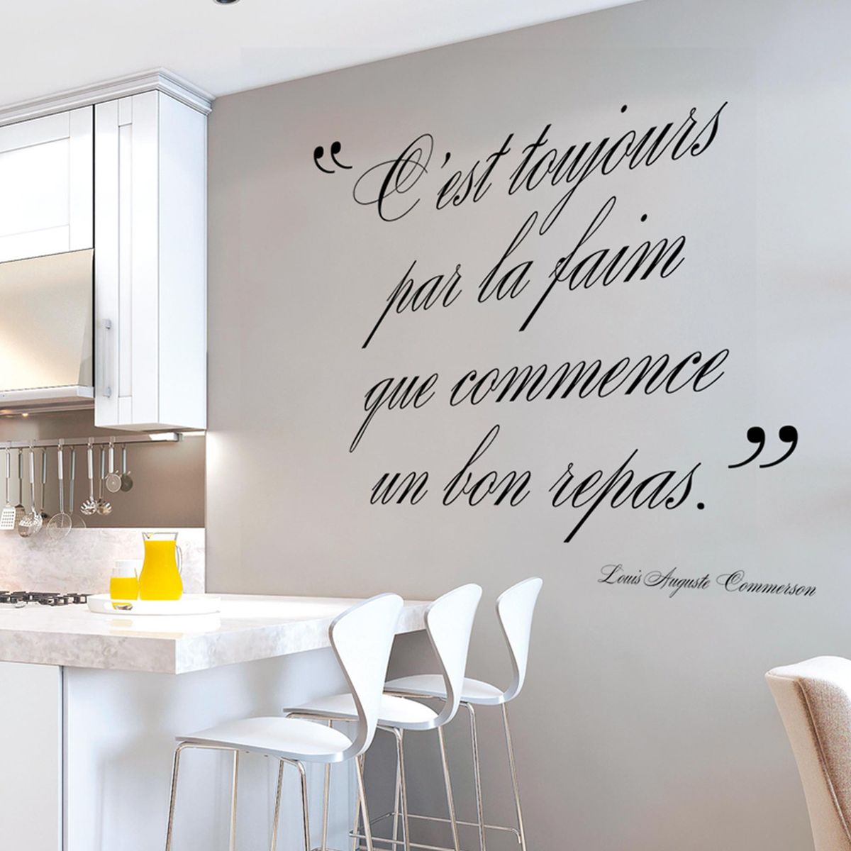 Sticker mural Citation de Musset 230 x 80 cm