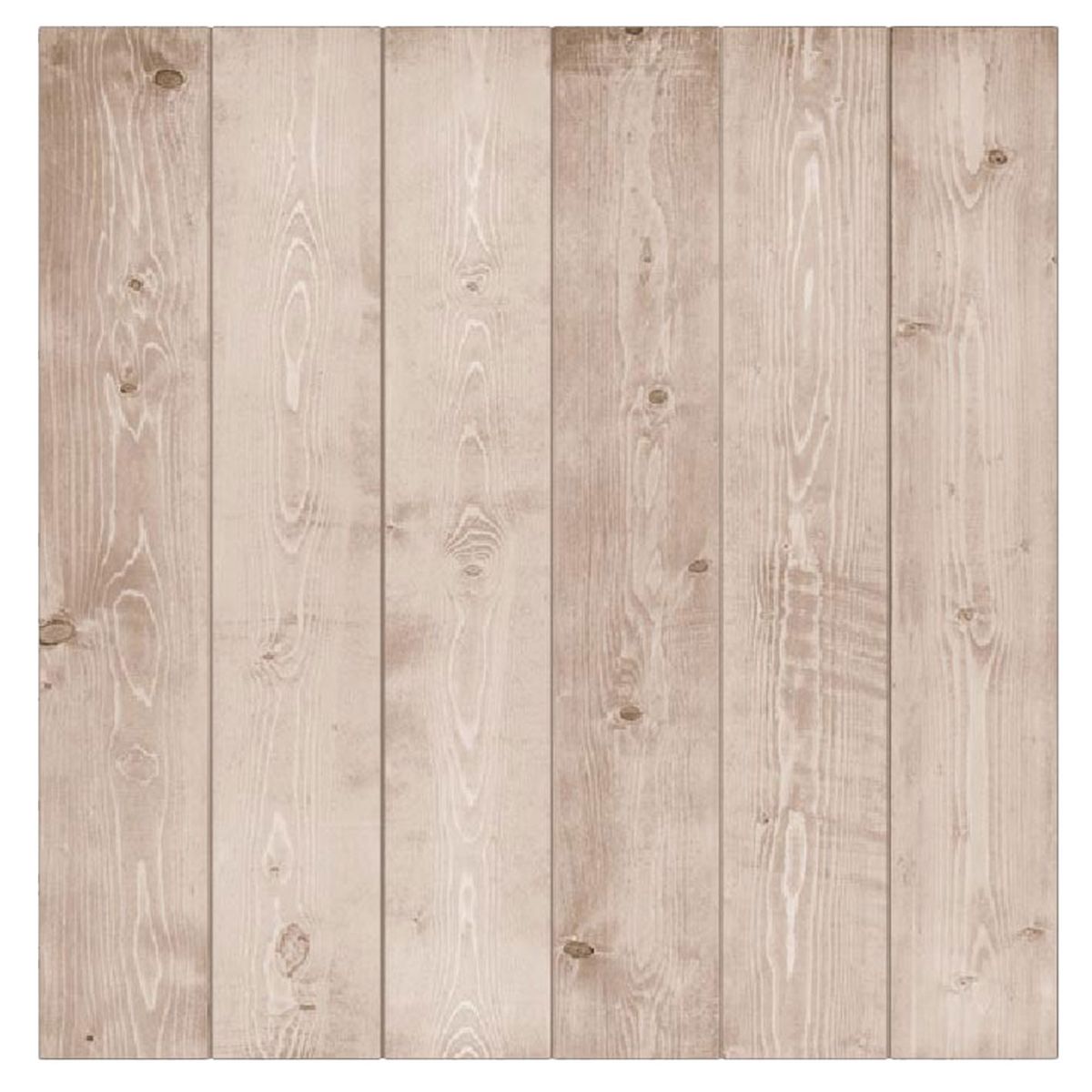 6 Lames adhsives Motif Bois Clair 60 x 10 cm