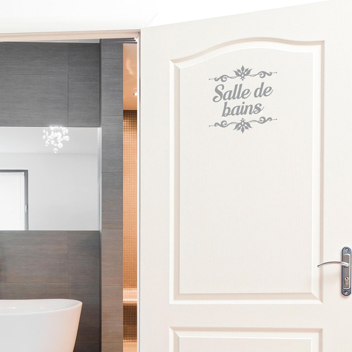 Sticker de porte - Salle de Bains