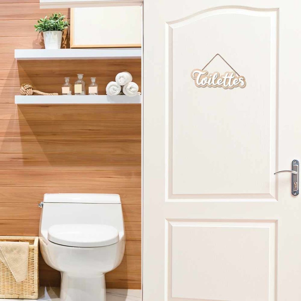 Plaque de porte - Toilettes