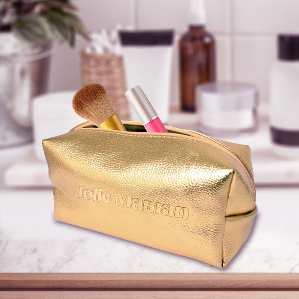 Trousse de toilette Jolie Maman dore