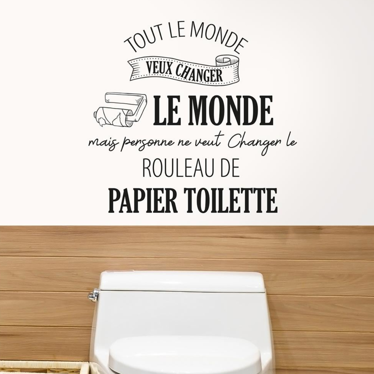Sticker Dcoration Murale - Changer le Monde