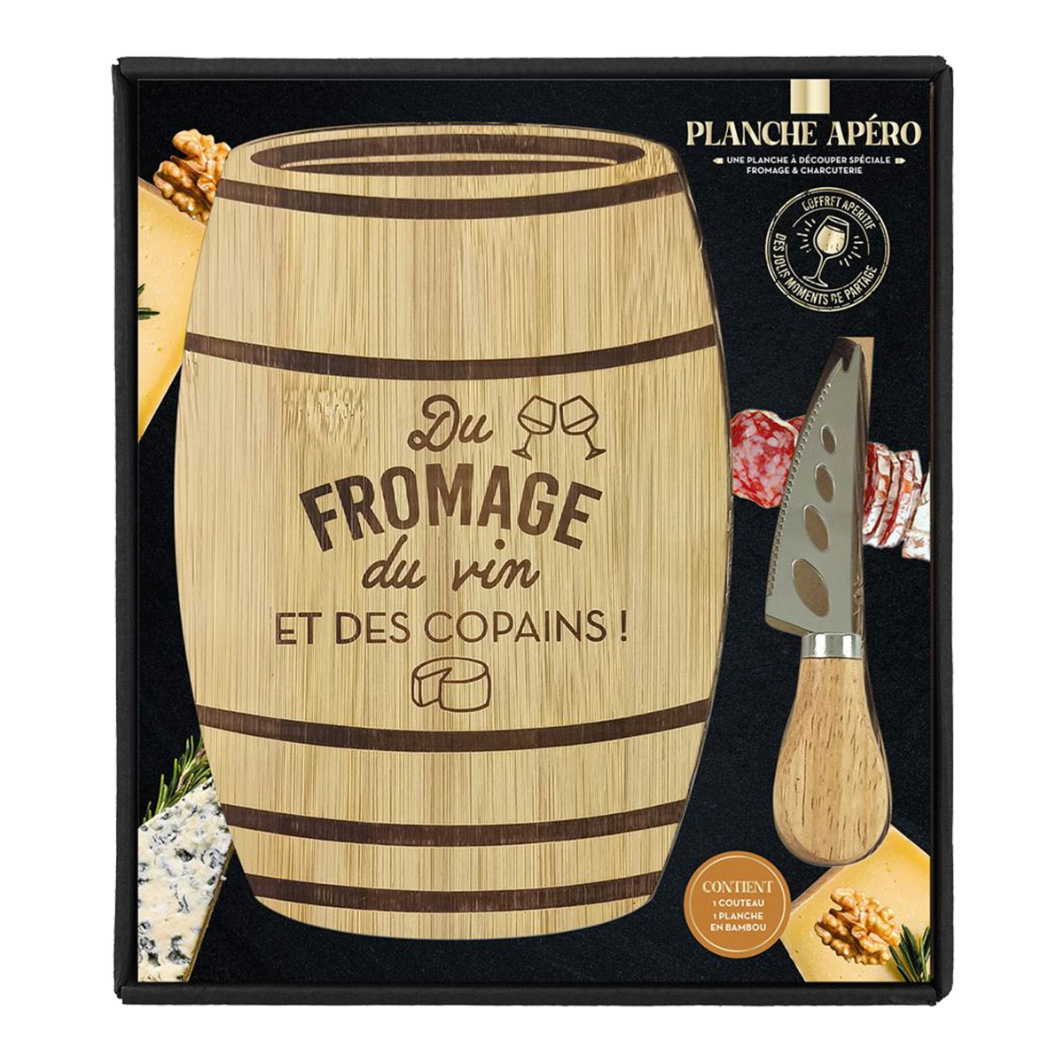 Coffret petite planche  dcouper tonneau