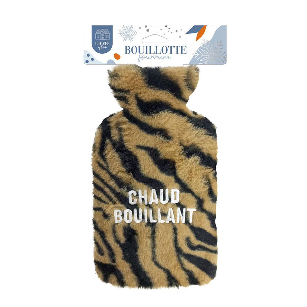 Bouillotte traditionnelle en fourrure chaud bouillant