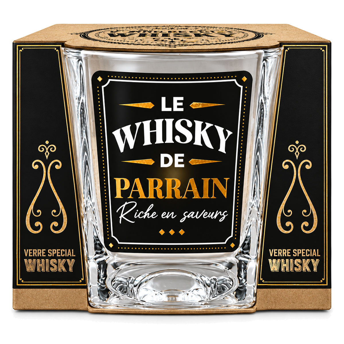Verre � whisky parrain 30 cl riche en saveurs