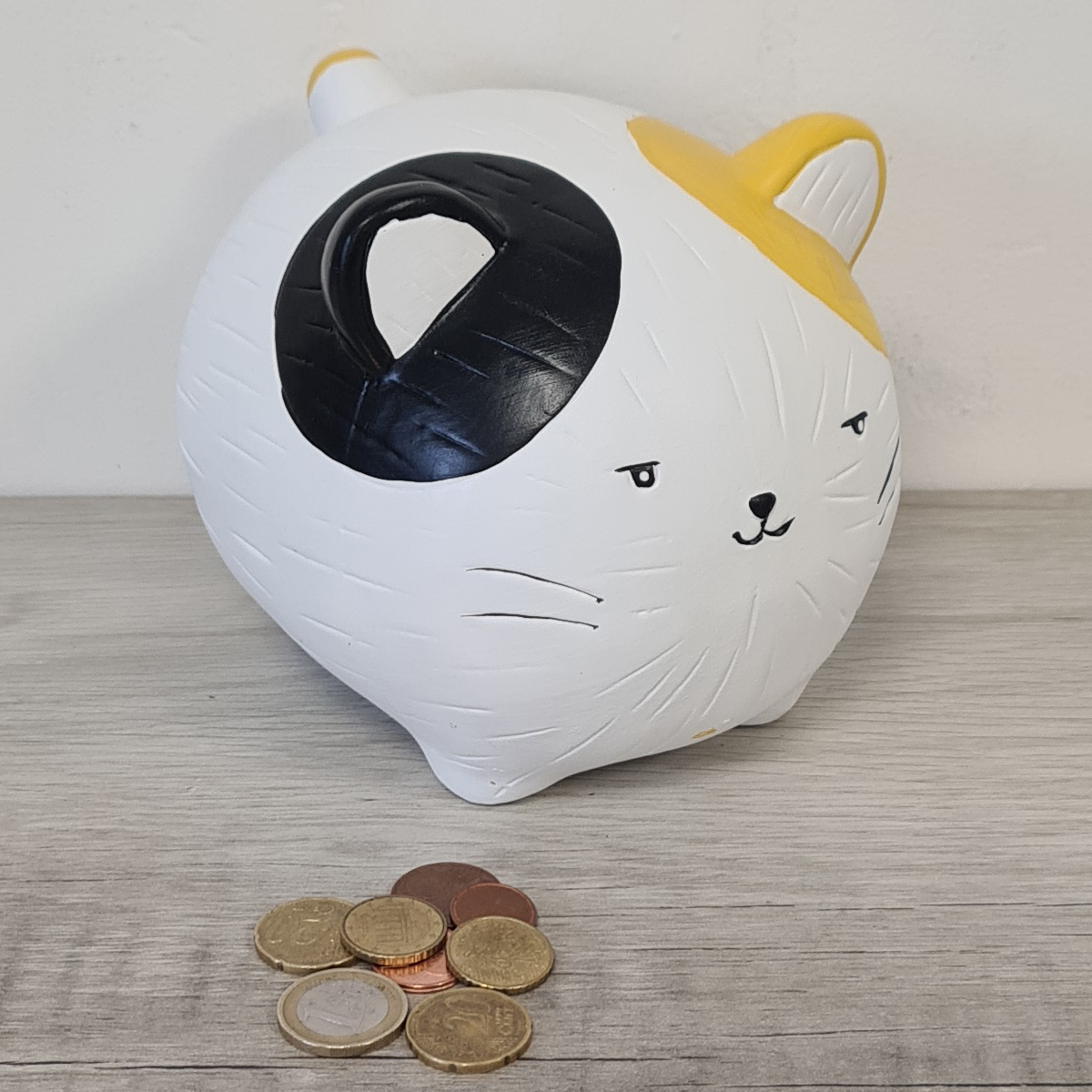 Tirelire Chat Kawaii en cramique 13 cm