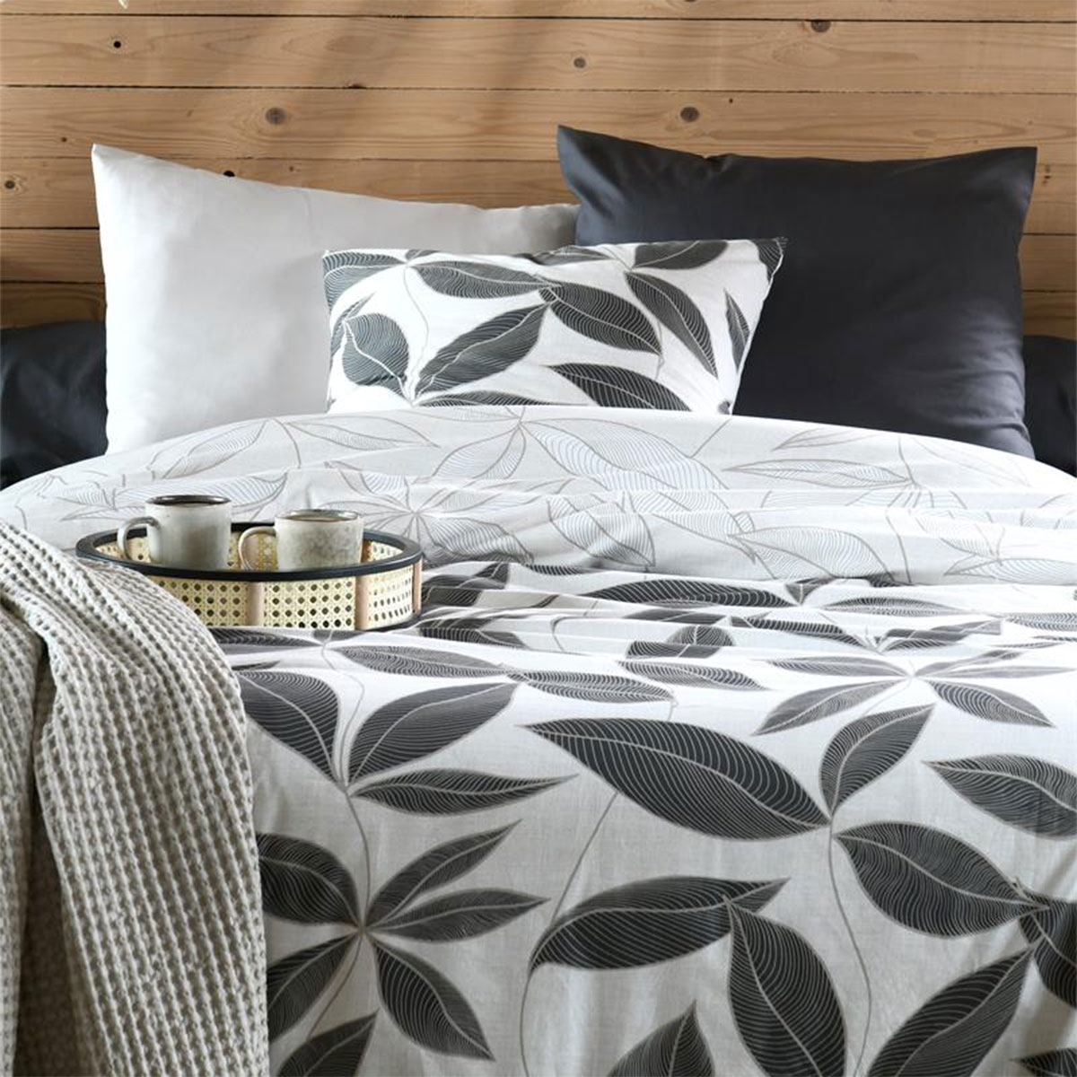 Housse de Couette Matisse Naturel en Coton Percale  240 x 220 c
