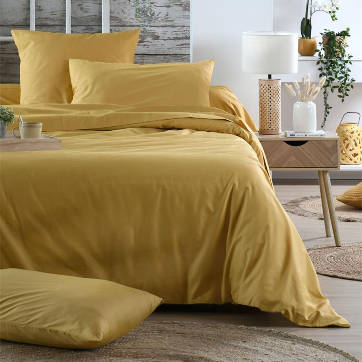Taie de traversin �lys�e 45 x 185 cm en percale de coton