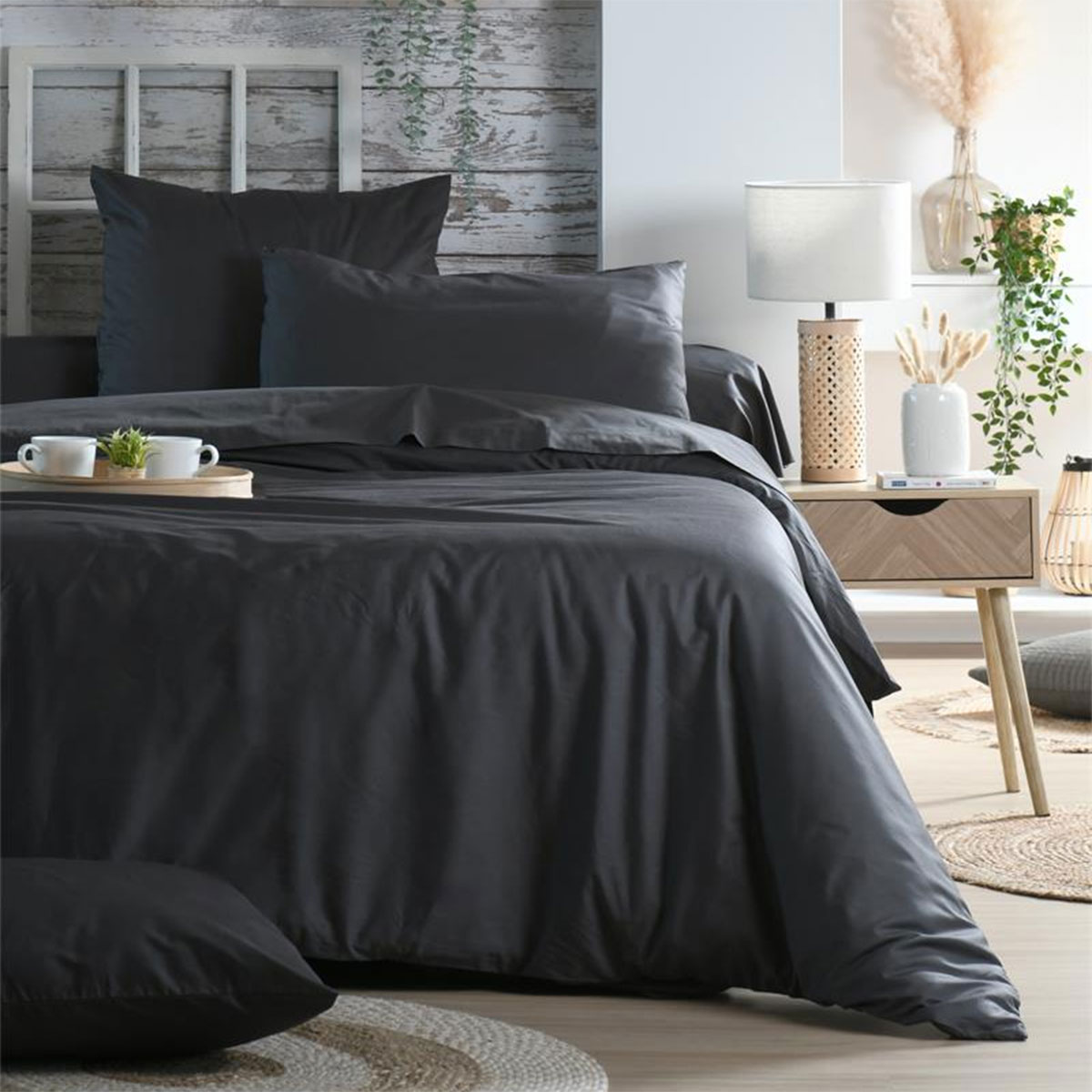 Taie de traversin lyse 45 x 185 cm en percale de coton