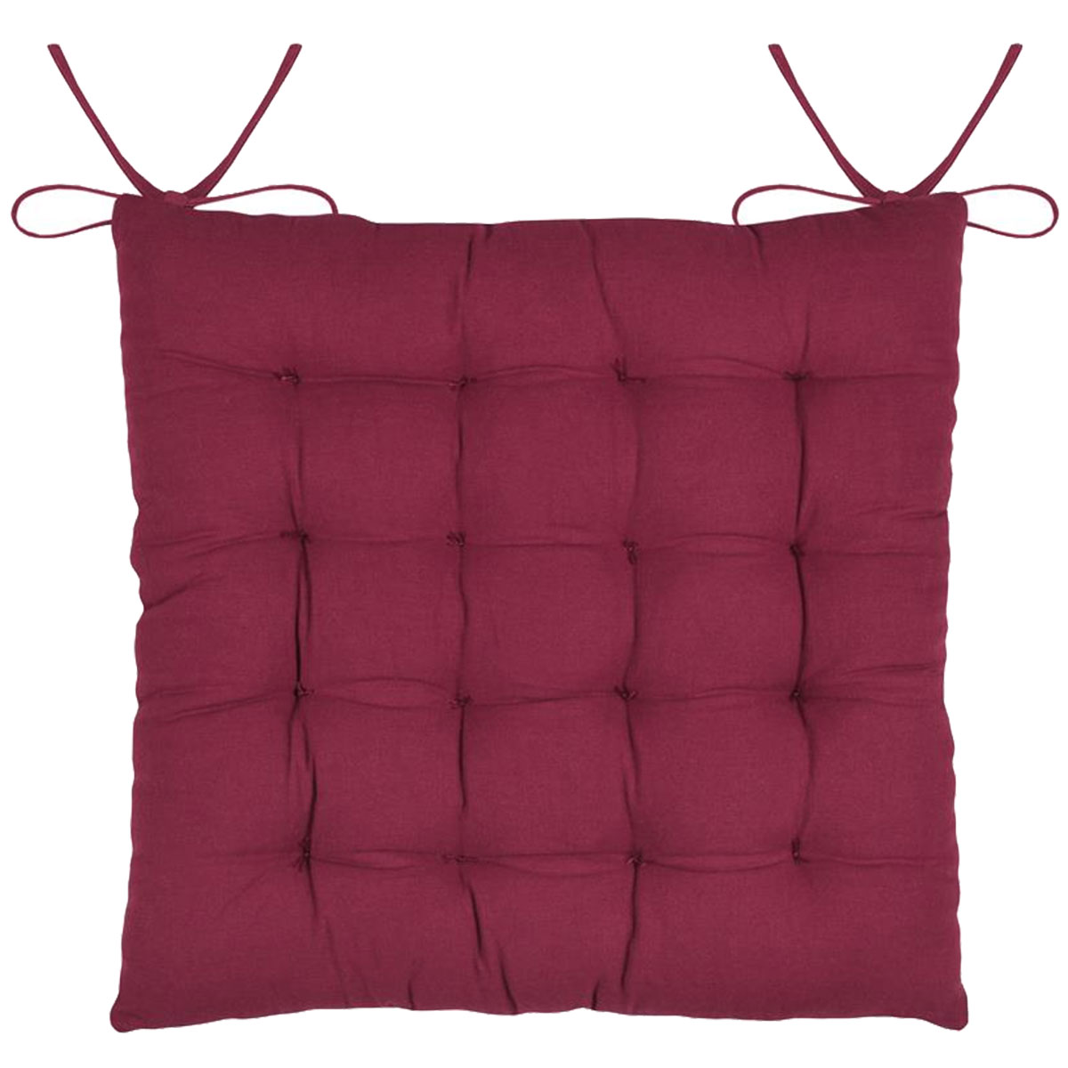 Galette de Chaise Bibury Rouge Floral - 38 x 38 cm