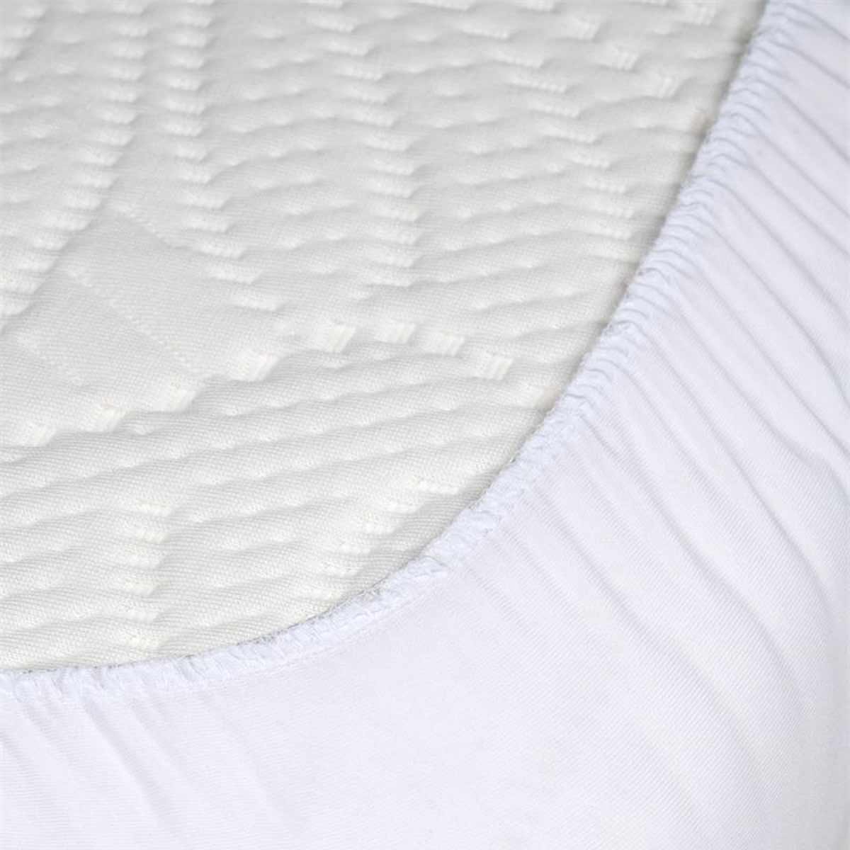 Prot�ge-matelas Carlyn blanc 140 � 190 / 200 cm