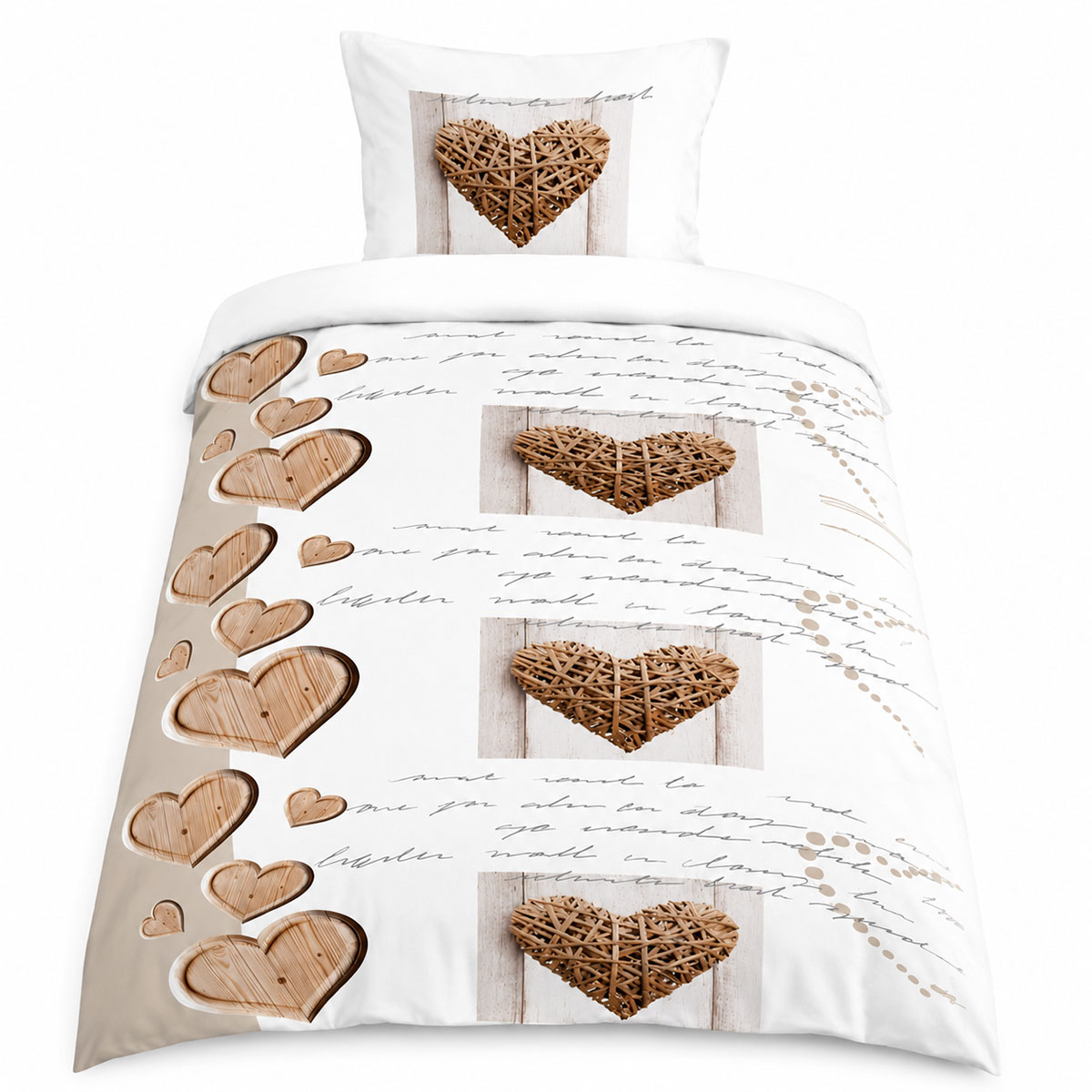 Parure de lit Charming Naturel � 140 x 200 cm