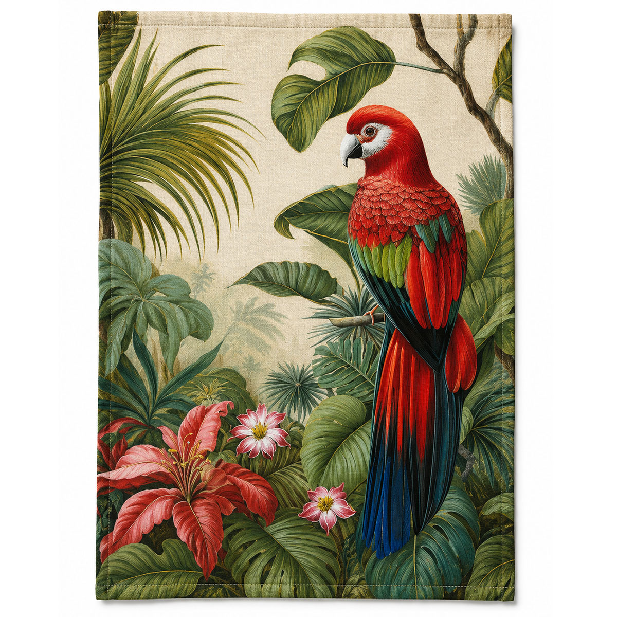 Lot de 3 torchons Jungle tropicale 50 x 70 cm