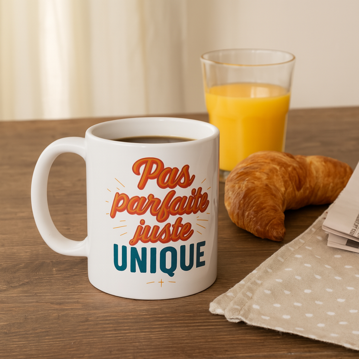 Mug pas parfaite juste unique  350 ml