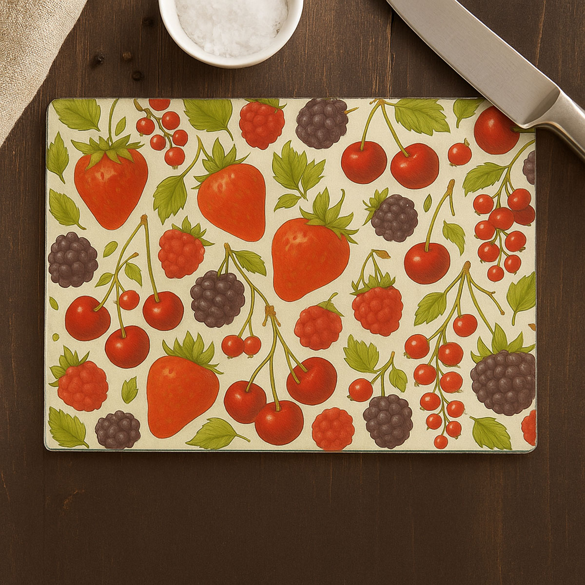 Planche  dcouper Fruits rouges  28,5  20 cm