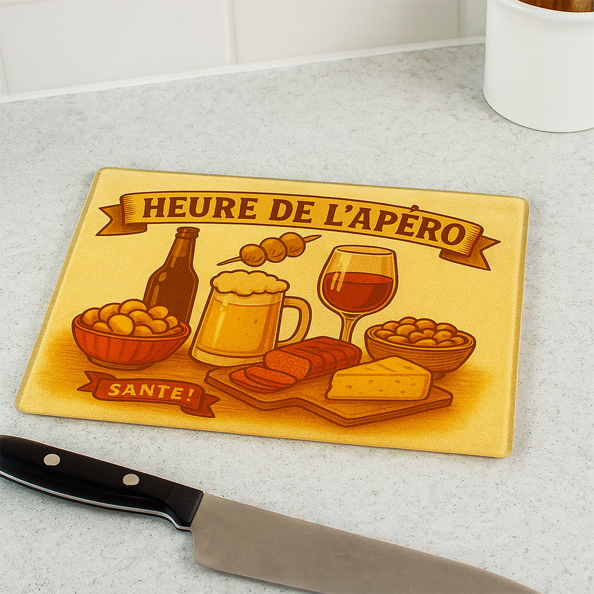 Planche  dcouper Heure de lApro