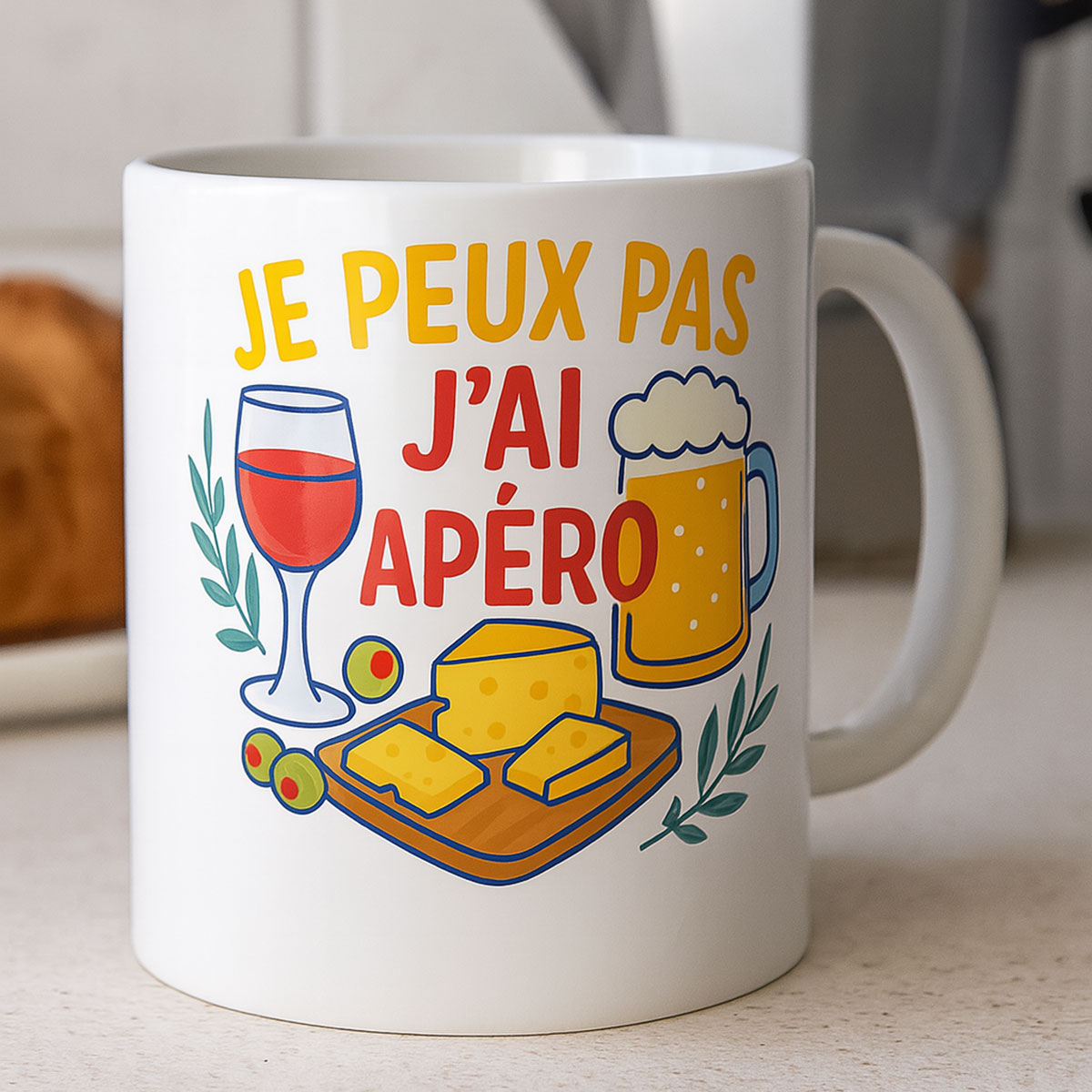 Mug en cramique Je peux pas jai apro  350 ml