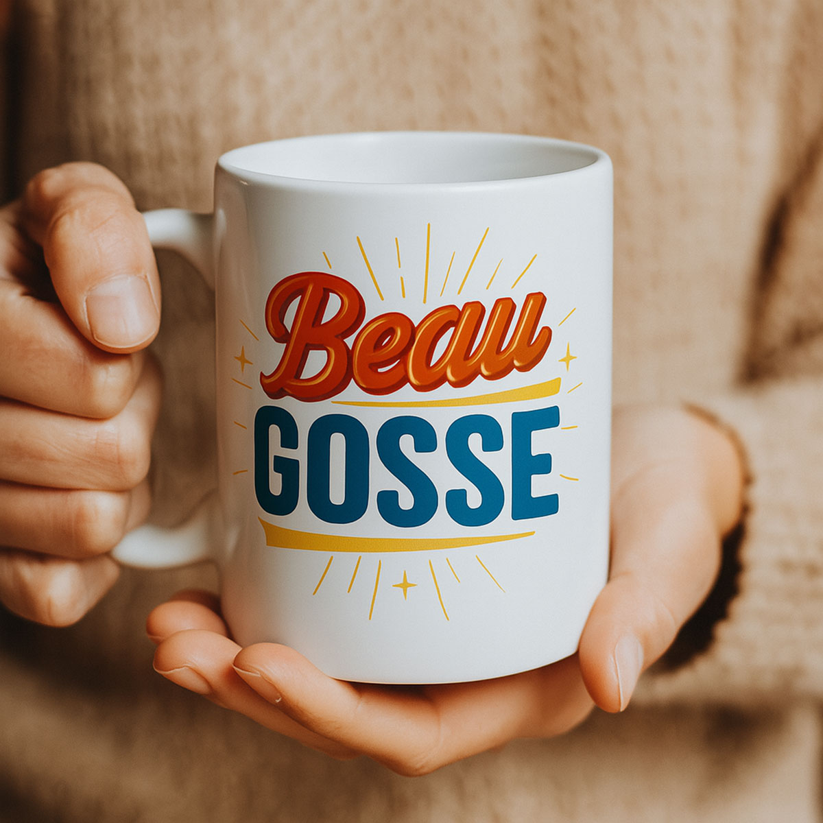 Mug en cramique Beau Gosse  350 ml