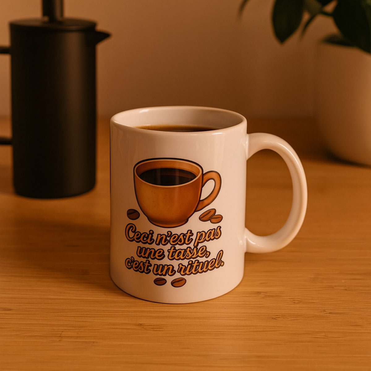 Mug en cramique Ceci nest pas une tasse, cest un rituel